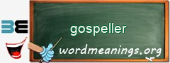 WordMeaning blackboard for gospeller